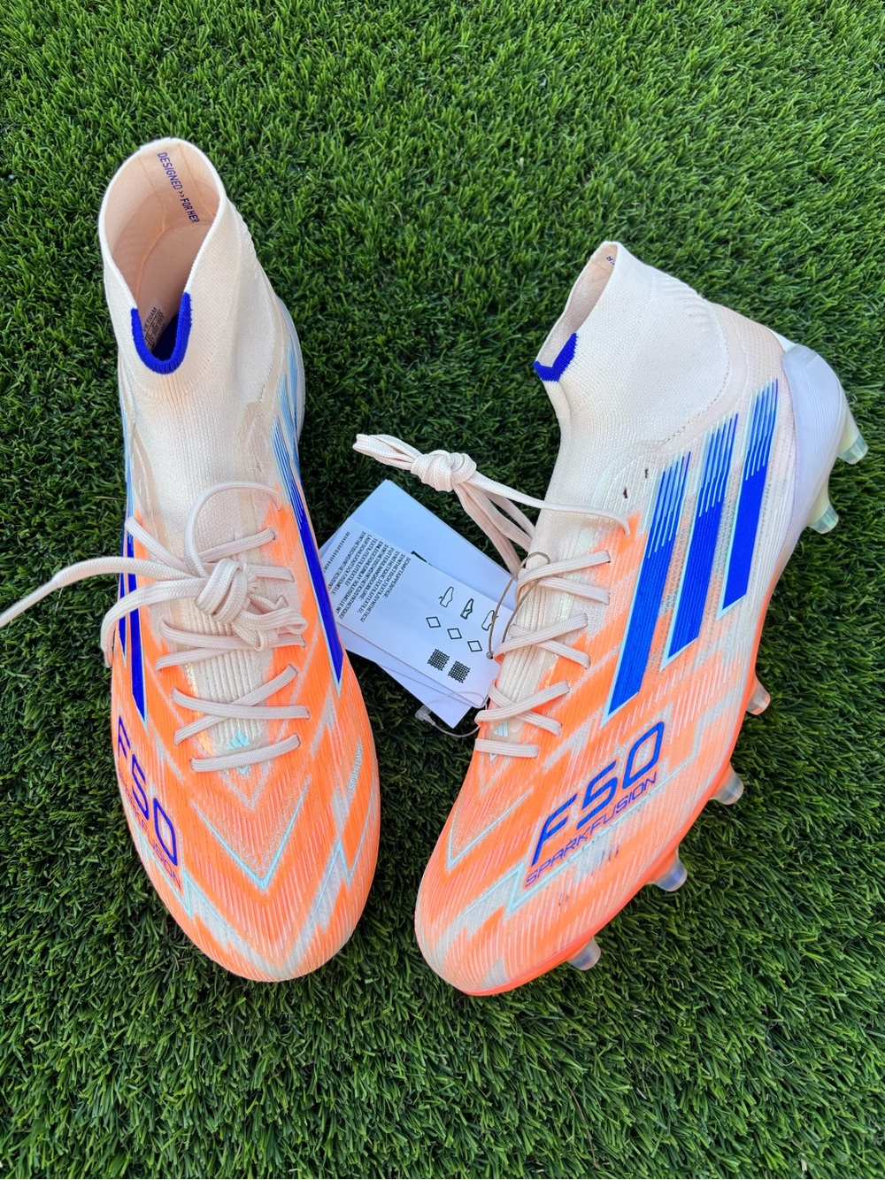 Adidas F50 SparkFusion Elite “Bliss Orange” Women’s Soccer Cleats Sz 9 & 9.5
